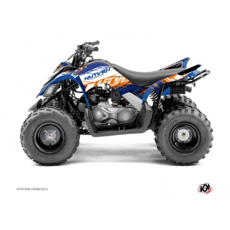 KIT DÉCO QUAD ERASER YAMAHA 90 RAPTOR BLEU ORANGE