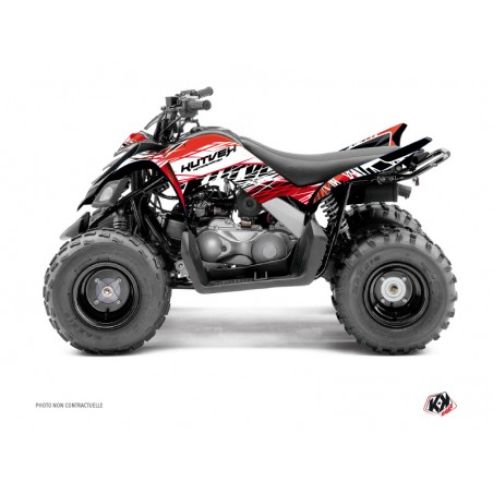 KIT DÉCO QUAD ERASER YAMAHA 90 RAPTOR ROUGE BLANC