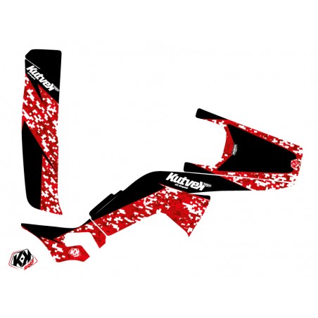 KIT DÉCO QUAD PREDATOR HONDA 250 TRX R ROUGE