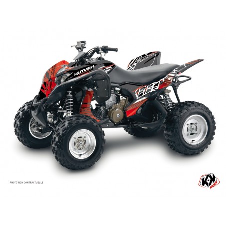 KIT DÉCO QUAD ERASER HONDA 700 TRX ROUGE BLANC