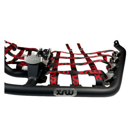 PAIRE DE NERF BARS XRW Q1 BLACK sangles noires/rouges : KTM450/505/525