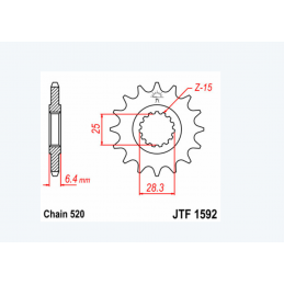 Pignon JT SPROCKETS acier...