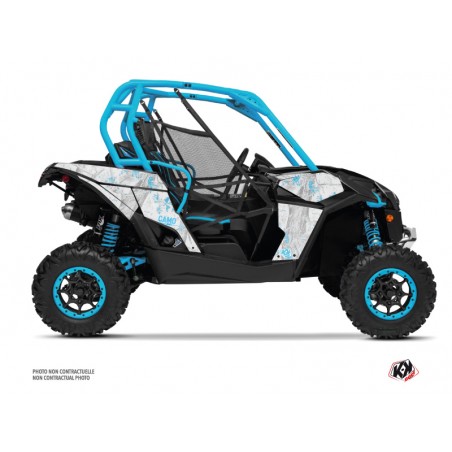 KIT DÉCO SSV CAMO CAN AM MAVERICK BLANC BLEU