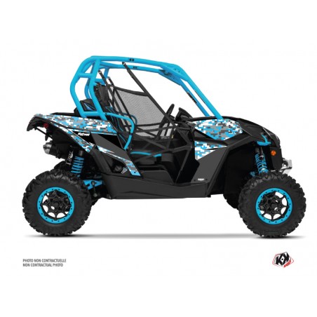 KIT DÉCO SSV PREDATOR CAN AM MAVERICK BLEU BLANC