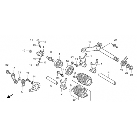 TAMBOUR DE CHANGEMENT DE VITESSE