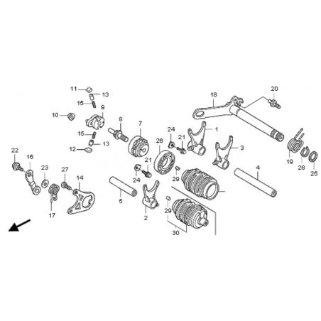 TAMBOUR DE CHANGEMENT DE VITESSE