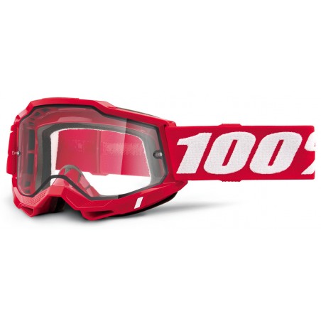 Masque ACCURI 2 ENDURO MOTO Rouge Fluo