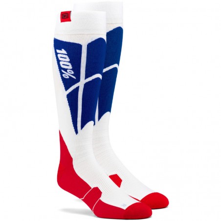 Chaussettes Performance Moto HI SIDE Blanc