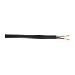 Cable 2x0.75 noir au mètre