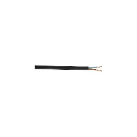 Cable 2x0.75 noir au mètre
