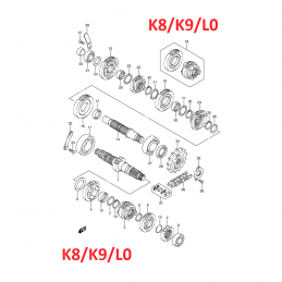 BOITE DE VITESSE K8/K9/L0