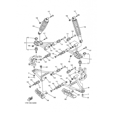  SUSPENSION AVANT & ROUE