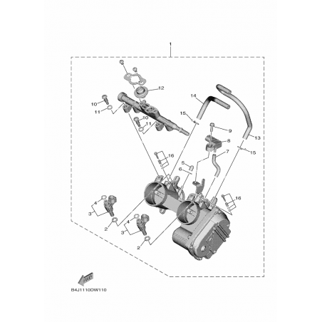  THROTTLE BODY ASSY 1
