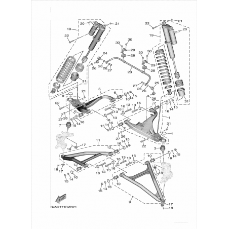 FRONT SUSPENSION & WHEEL