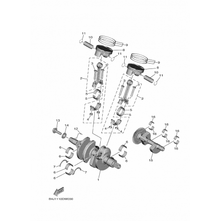 CRANKSHAFT & PISTON