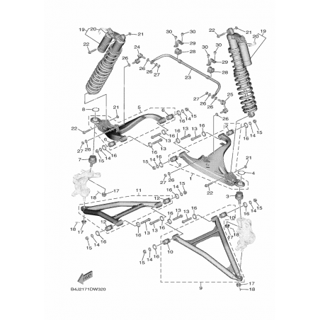  FRONT SUSPENSION & WHEEL