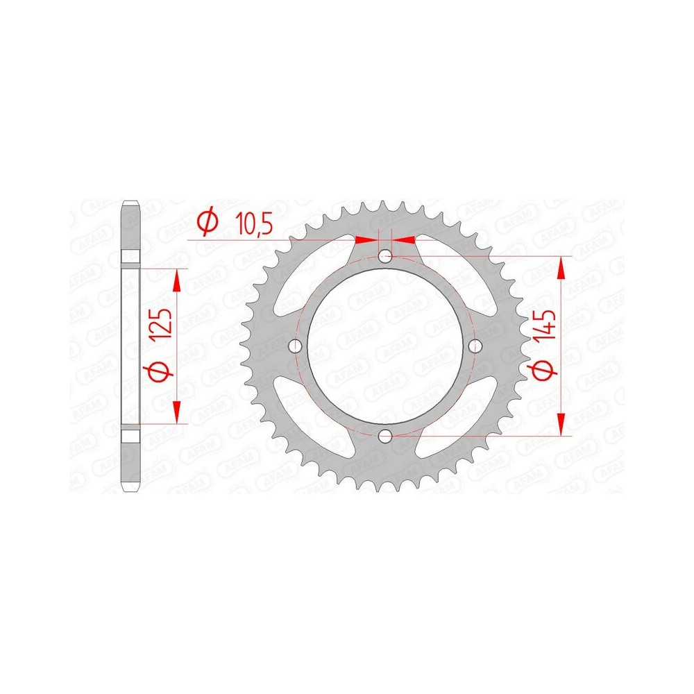 Couronne ACIER GRANDE TAILLE 39/49