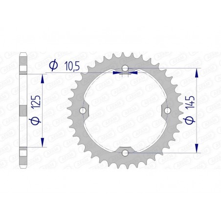 Couronne AFAM aluminium