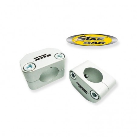 ADAPTATEUR / REHAUSSE GUIDON ALU STAR BAR 22 EN 28.6MM +10MM