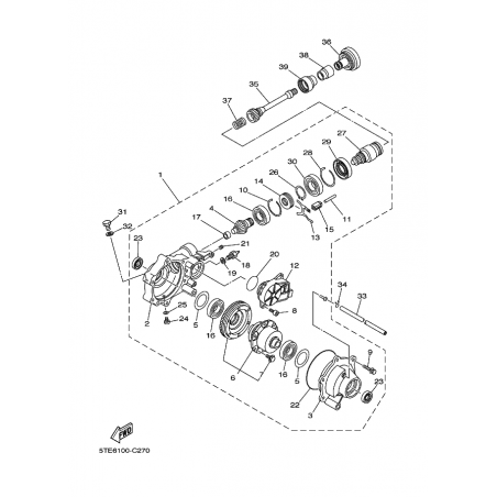  DIFFERENTIEL, AVANT