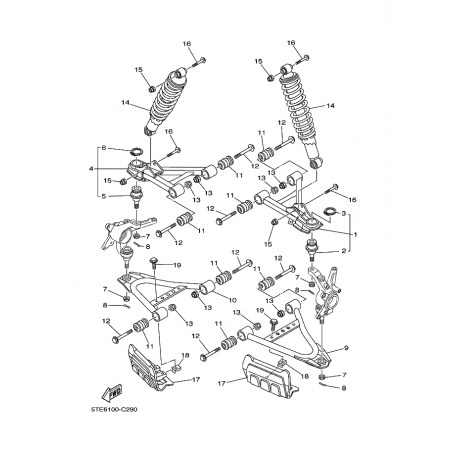  SUSPENSION AVANT & ROUE