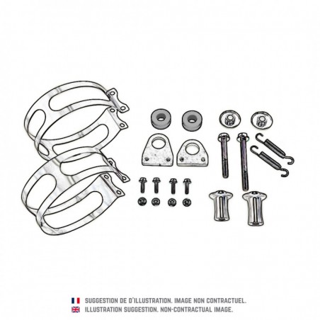 KIT COLLIER POUR YAMAHA YFZ 450 - INOX / WHISPER