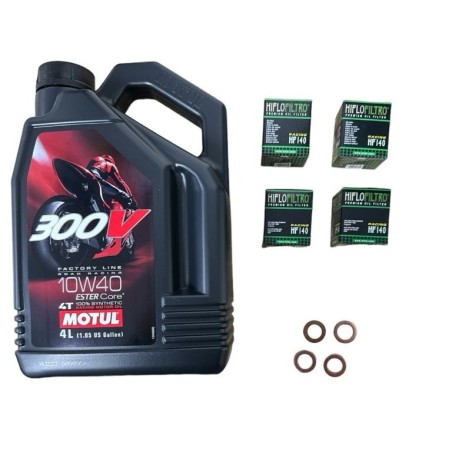 PACK 4 VIDANGES 10W40 POUR YAMAHA YZ450F