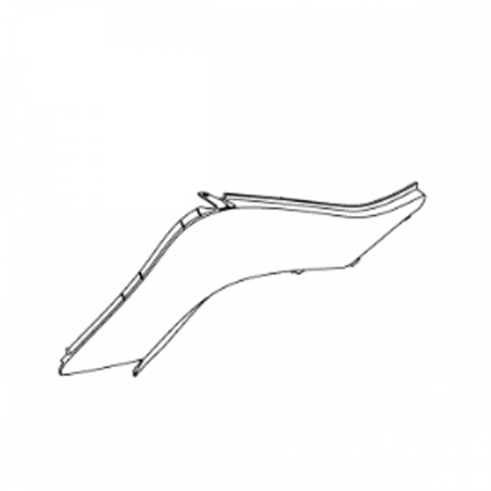 Carénage latéral gauche rouge YFZ450R (depuis 2014)