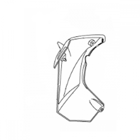 Carénage de radiateur droit gris YFZ450R (depuis 2014)