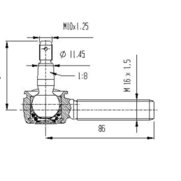 Rotule de suspension FRAP 2443 YAMAHA