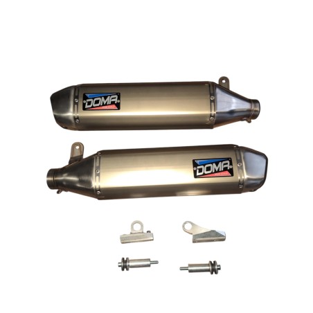 KIT SILENCIEUX TWIN SYSTEM ACS CHASSIS HANDY RACING AVEC MOTEUR YZ450F (23-24)