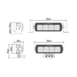 Phare LED Lazer ST4 Evolution – Feux de route haute performance 5000K IP68