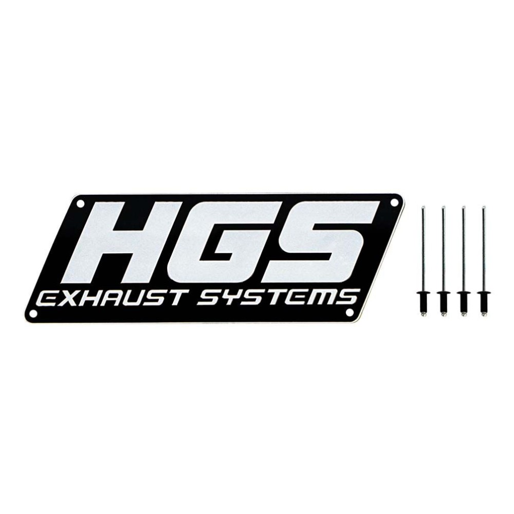 Plaque aluminium HGS pour silencieux 4 Temps