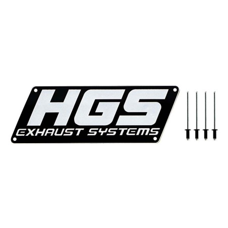 Plaque aluminium HGS pour silencieux 4 Temps