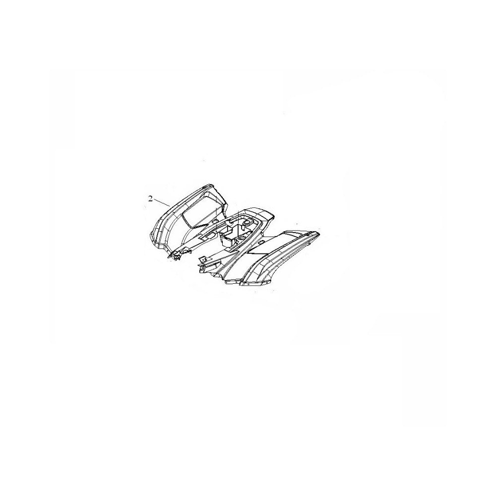 COQUE ARRIERE TRITON OUTBACK NOIRE