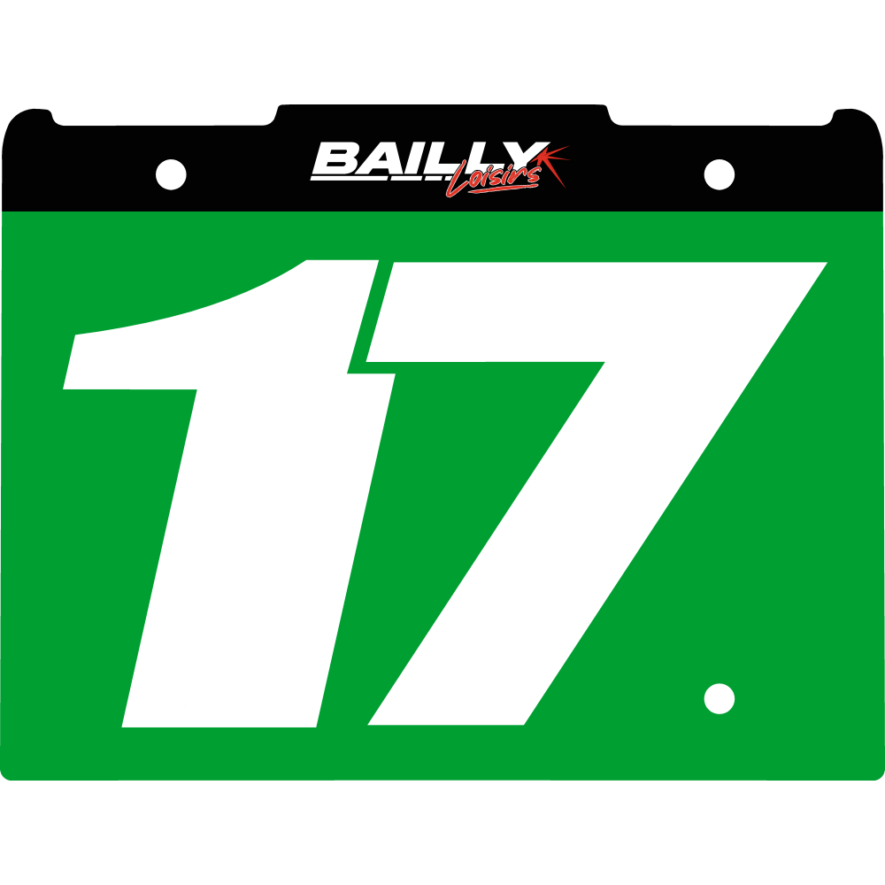 STICKER DE PLAQUE NUMERO BUMPER LAEGER'S V2
