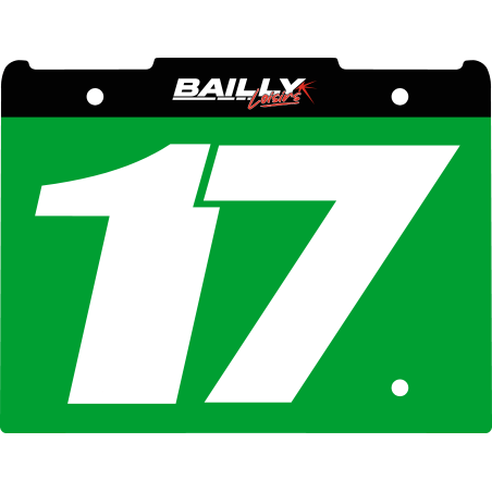 STICKER DE PLAQUE NUMERO BUMPER LAEGER'S V2