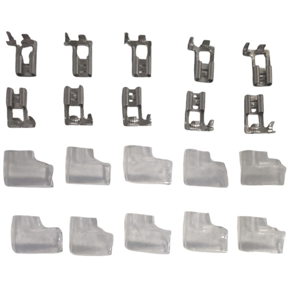 Lot de 10 Cosses Étanches 6.3 mm – À Sertir ou à Souder