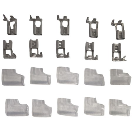 Lot de 10 Cosses Étanches 6.3 mm – À Sertir ou à Souder