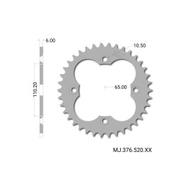 Couronne ALUMINIUM grande taille Honda TRX 450 2004-2014