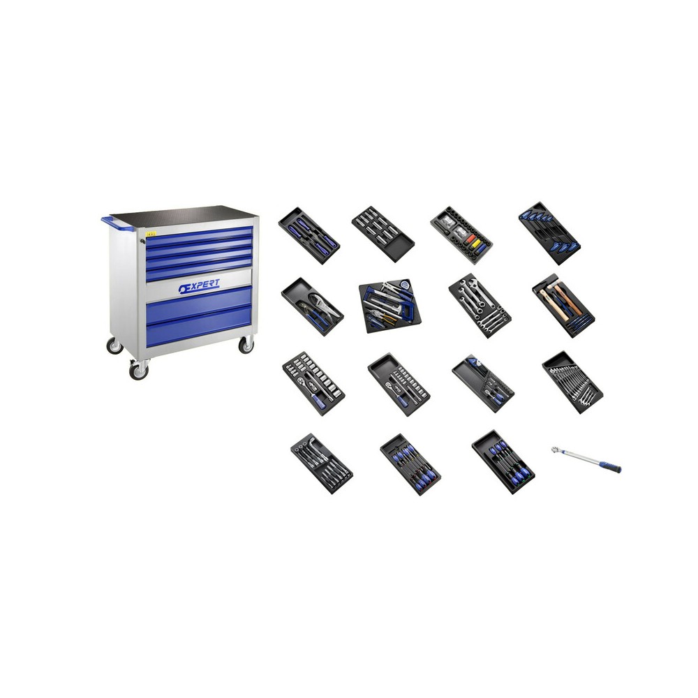 Servante XL équipée EXPERT 250 outils - 7 tiroirs