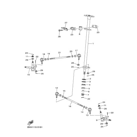 COLONE DE DIRECTION YFZ 50