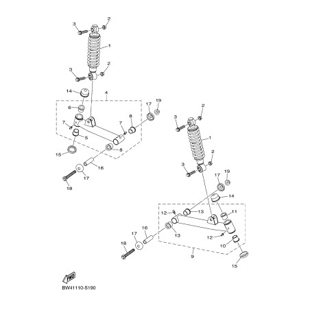 SUSPENSION AVANT YFZ 50