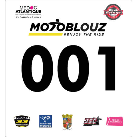Lot de 2 dossards autocollants – PDV 2026