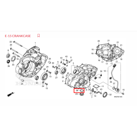 JOINT BOUCHON VIDANGE CRF 450 2024