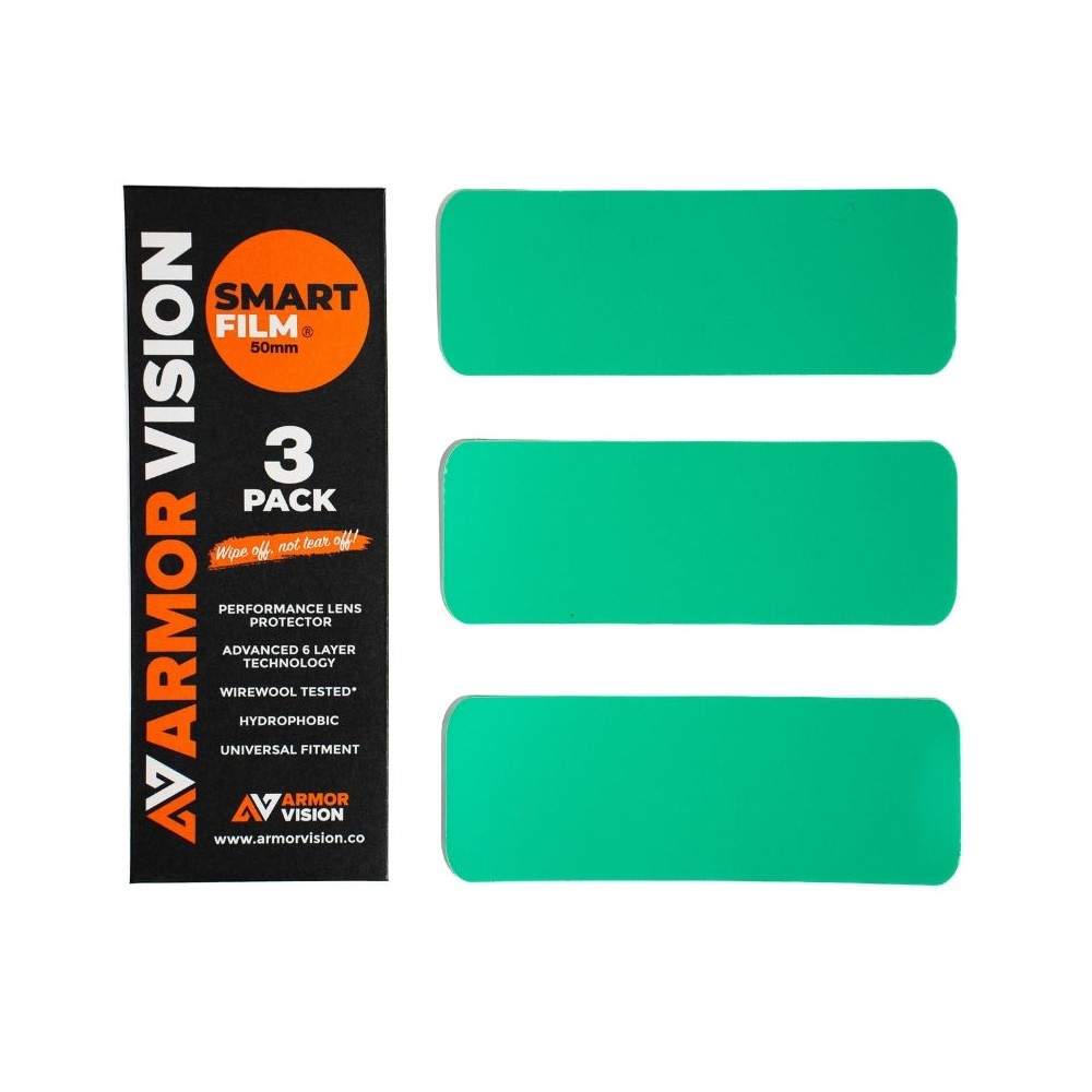 Pack films 50 mm Hydrophobe ARMOR VISION x3