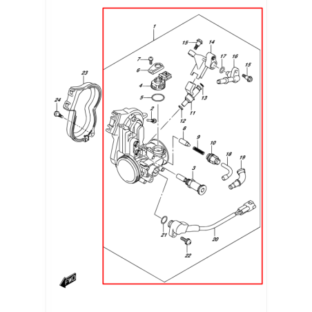 Corp Injecteur 450 RMZ 2015
