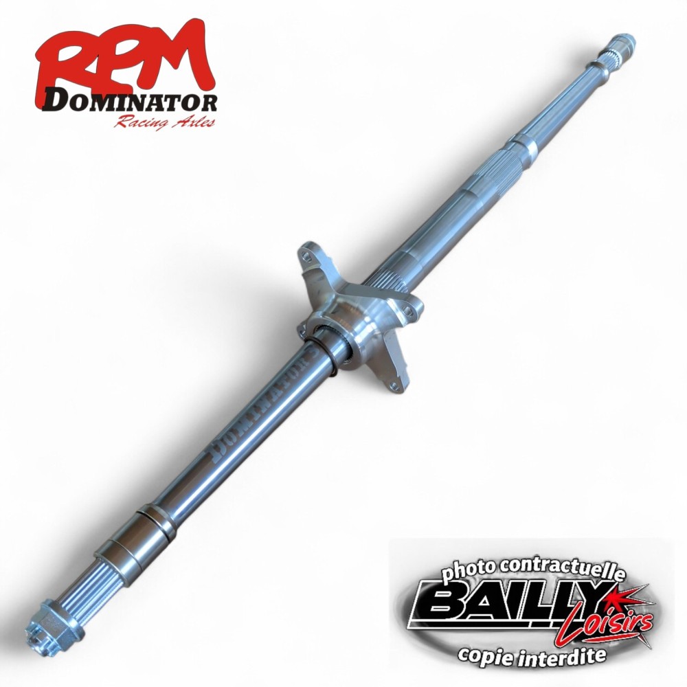 ARBRE DE ROUES DOMINATOR III  YFZ 450R -2'/+1' AVEC MOYEUX DE COURSE A PRESSER