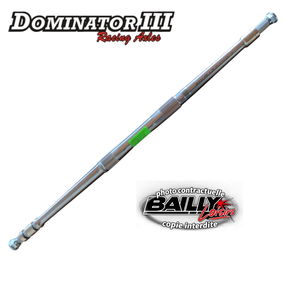 ARBRE DE ROUE DOMINATOR 3 YAMAHA YFZ 450R -2'/+1'