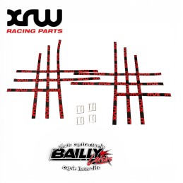 SANGLES NERF BAR UNIVERSELLES ROUGE/NOIR